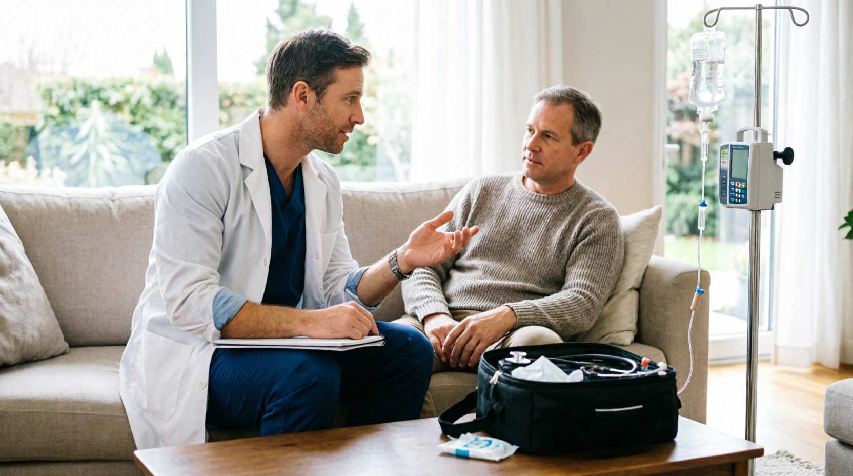 Вывод из запоя врач консультирует пациента на дому